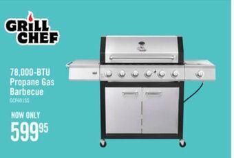The Brick Grill chef 78,000 btu propane gas barbecue - gcf601ssp offer