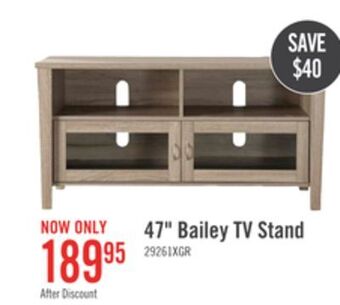 The Brick Bailey 47 tv stand grey offer