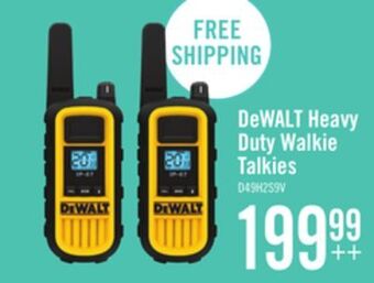 The Brick Dewalt dxfrs800 heavy duty walkie talkies offer