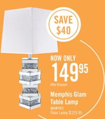 The Brick Memphis table lamp offer