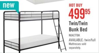 The Brick Noah twin/twin bunk bed offer