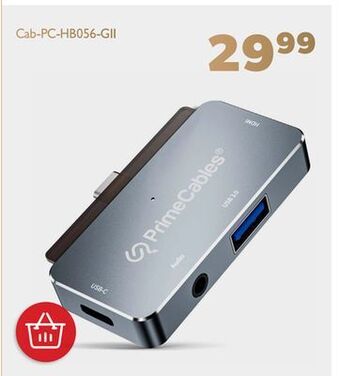 Shopper+ 4 in 1 usb c adapter with 4k hdmi, usb 3.0, pd charging, 3.5mm headphone jack port - primecables offer