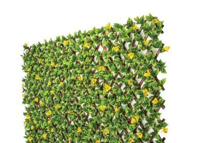 The Brick Pvc expandable trellis 36x 72 yellow clematis leaves offer