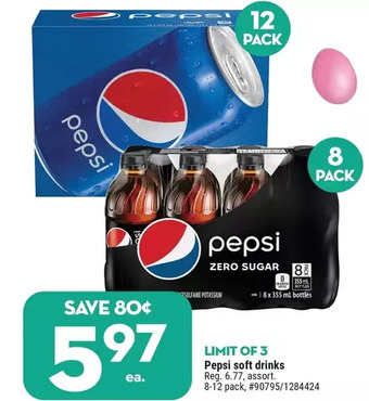 Giant Tiger Pepsi soft drinks offer