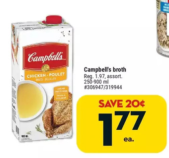 Giant Tiger Campbell's broth offer
