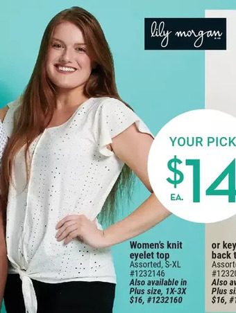 Giant Tiger Women's knit eyelet top offer