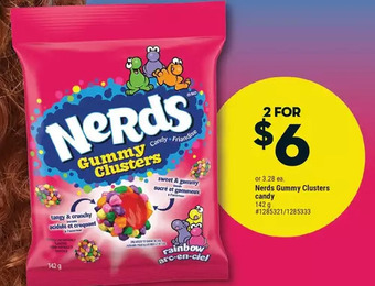Giant Tiger Nerds gummy clusters candy offer