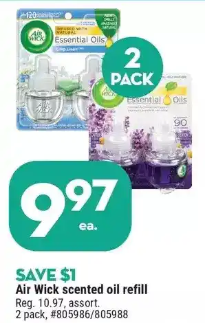 Giant Tiger Air wick scented oil refill offer