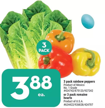 Giant Tiger 3 pack rainbow peppers offer