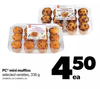 Real Canadian Superstore Pc mini muffins offer