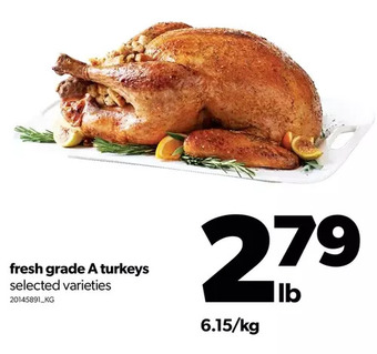 Real Canadian Superstore Fresh grade a turkeys offer