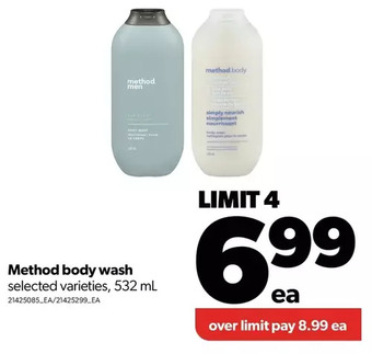 Real Canadian Superstore Method body wash offer