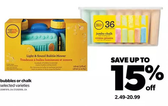 Real Canadian Superstore Bubbles or chalk offer