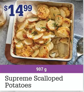 M & M Food Market Supreme scalloped potatoes offer