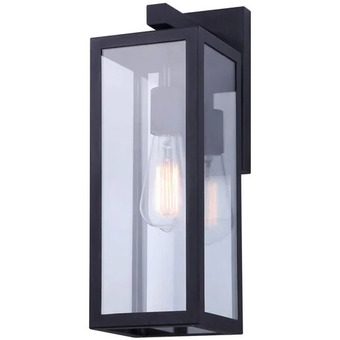 Home Depot Montana 16h 1-light black outdoor wall light offer