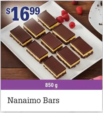 M & M Food Market Nanaimo bars offer