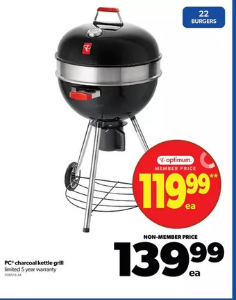Real Canadian Superstore Pc charcoal kettle grill offer