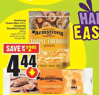 FreshCo Armstrong cheese bars | armstrong shredded cheese offer