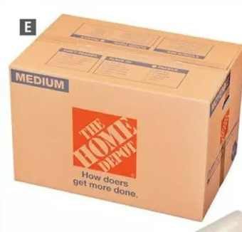 Home Depot Medium moving box offer