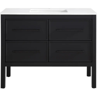 Home Depot Hdc vistara 42 freestanding bath vanity with black handle offer
