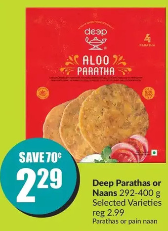 FreshCo Deep parathas or naans offer