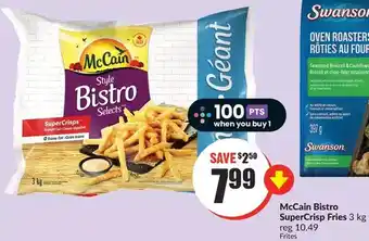 FreshCo Mccain bistro supercrisp fries offer