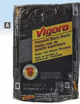 Home Depot Vigoro mulch - black offer
