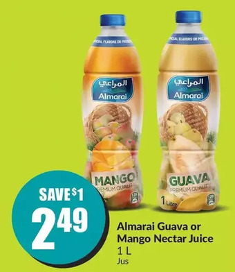 FreshCo Almarai guava or mango nectar juice offer