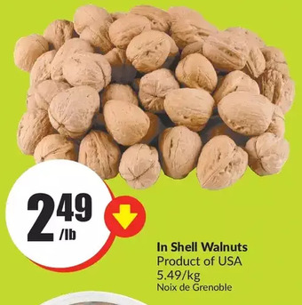 FreshCo In shell walnuts offer