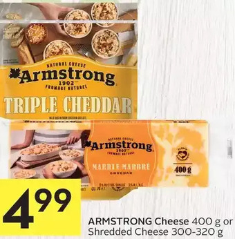 Foodland Armstrong cheese or shredded cheese offer