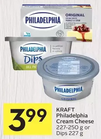 Foodland Kraft philadelphia cream cheese offer