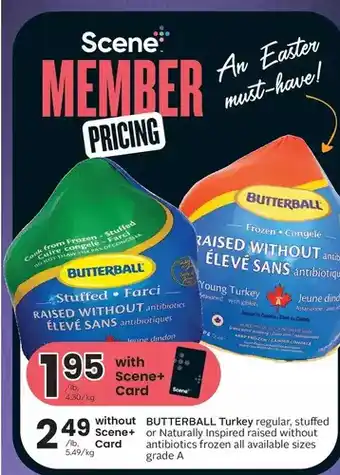 Sobeys Butterball turkey offer