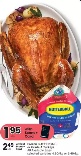 Foodland Frozen butterball or grade a turkeys offer