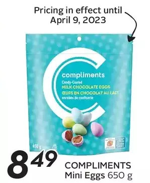 Sobeys Compliments mini eggs offer