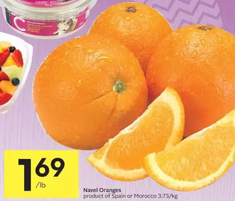Foodland Navel oranges offer