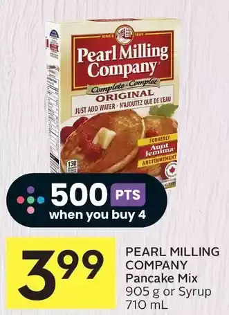 Foodland Pearl milling company pancake mix or syrup offer