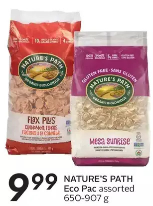Sobeys Nature's path eco pac offer