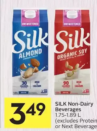 Foodland Silk non-dairy beverages offer