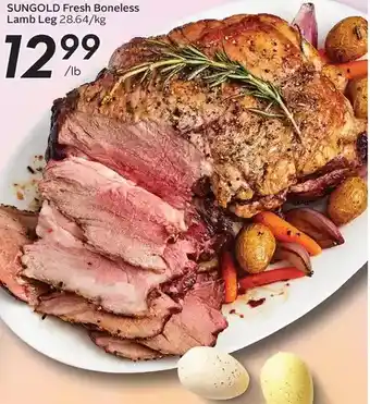 Sobeys Sungold fresh boneless lamb leg offer