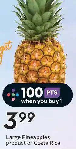 Sobeys Large pineapples offer