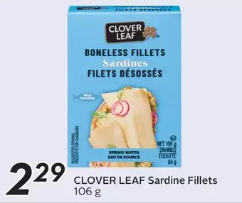 Sobeys Clover leaf sardine fillets offer