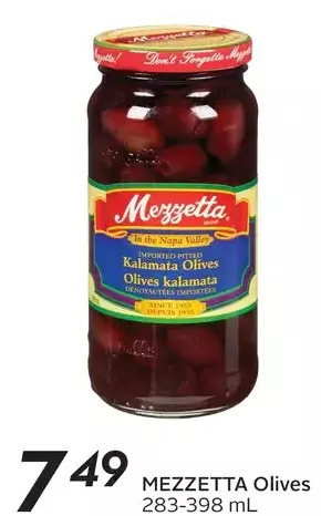Sobeys Mezzetta olives offer
