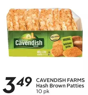 Sobeys Cavendish farms hash brown patties offer