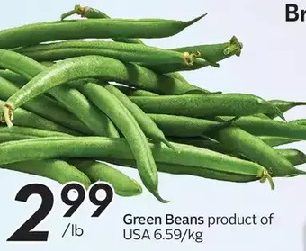 Sobeys Green beans offer
