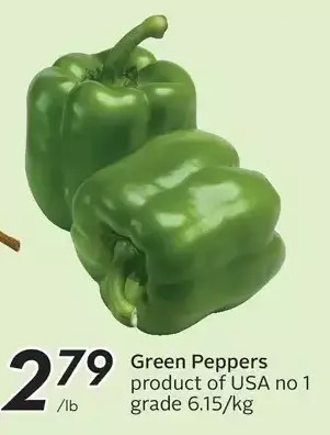 Sobeys Green peppers offer