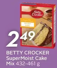 Sobeys Betty crocker supermoist cake mix offer