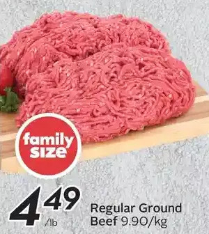 Sobeys Regular ground beef offer