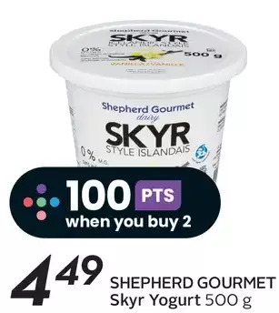 Sobeys Shepherd gourmet skyr yogurt offer