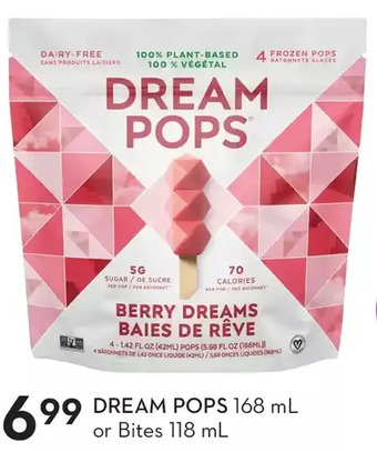 Sobeys Dream pops or bites offer