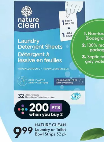 Sobeys Nature clean laundry or toilet bowl strips offer